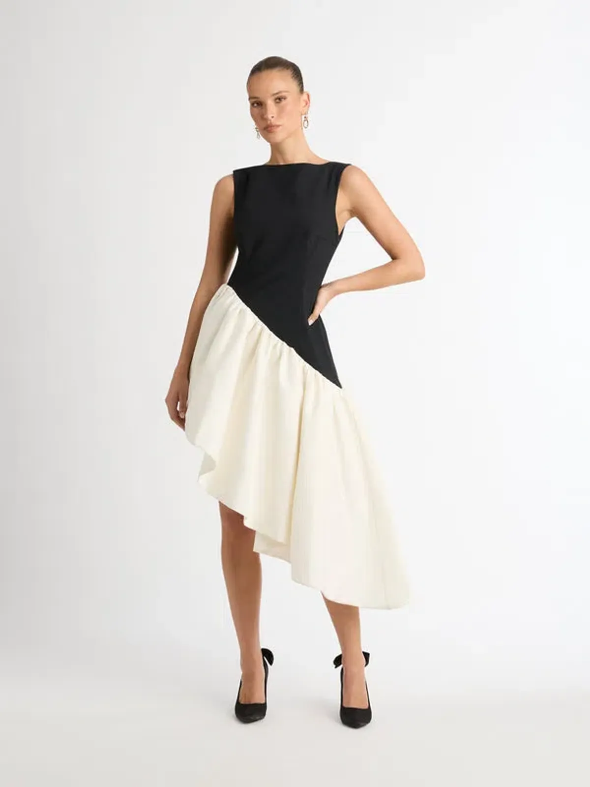 Sheike Gemini Dress Black/White Size 8 - Image 1