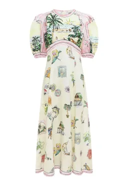 Alemais Sunset Midi Dress Multi Size 10 for rent on The Volte - image 3