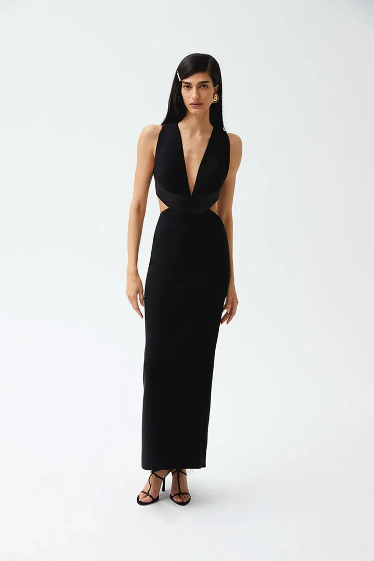 THE NEW ARRIVALS by İlkyaz Özel Romy in Chez Castel Dress Black Size 6/XS - Image 1