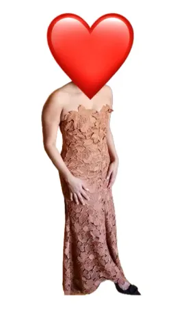 Carla Zampatti Rosewood Floral Lace Strapless Gown Brown Size 4 for rent on The Volte - image 4
