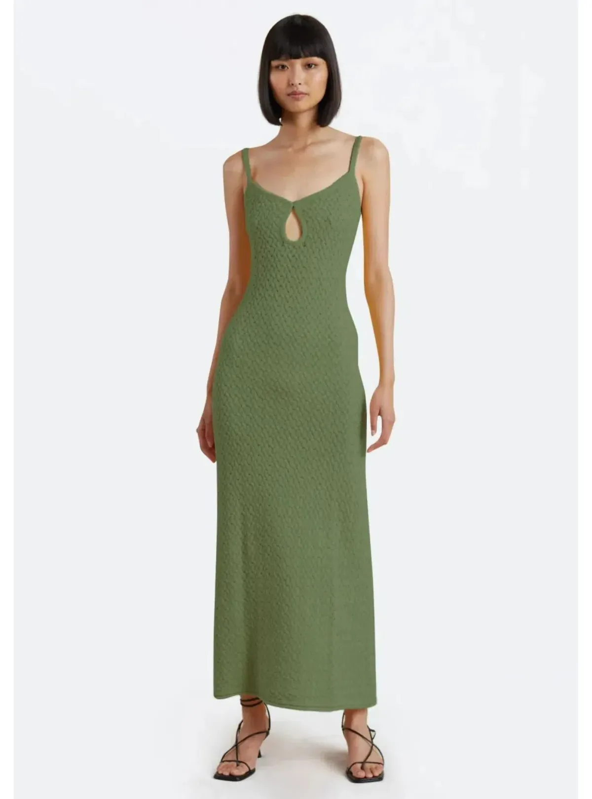 Bec & Bridge Effie Knit Key Maxi Dress in Sage Size XS / AU 6 for rent on The Volte - main image