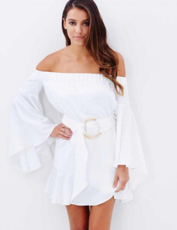 Shona Joy Palma Mini Dress White Size 8 for rent on The Volte - image 2