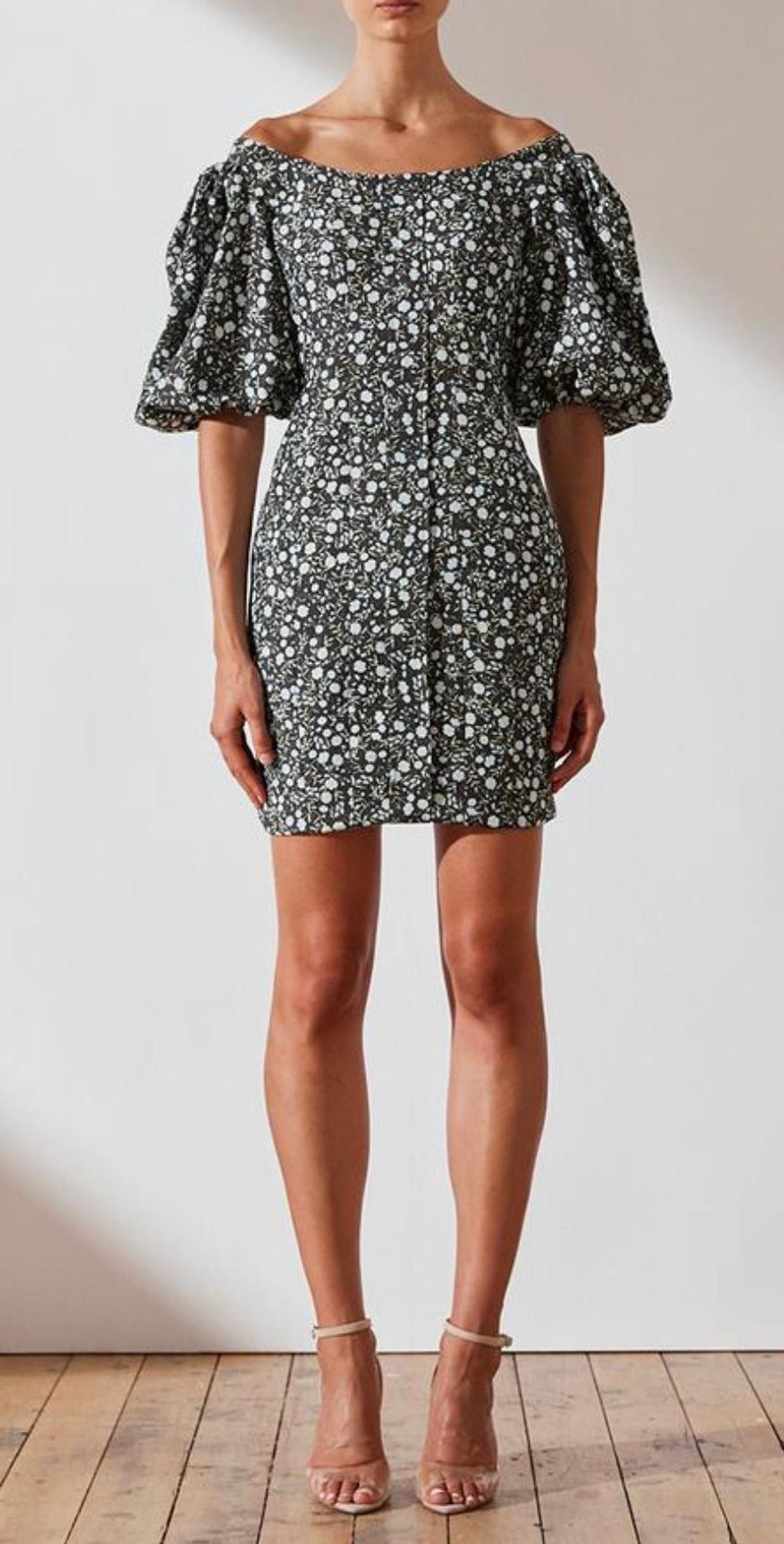 Shona Joy Parker Linen Fitted Mini Dress for rent on The Volte - main image