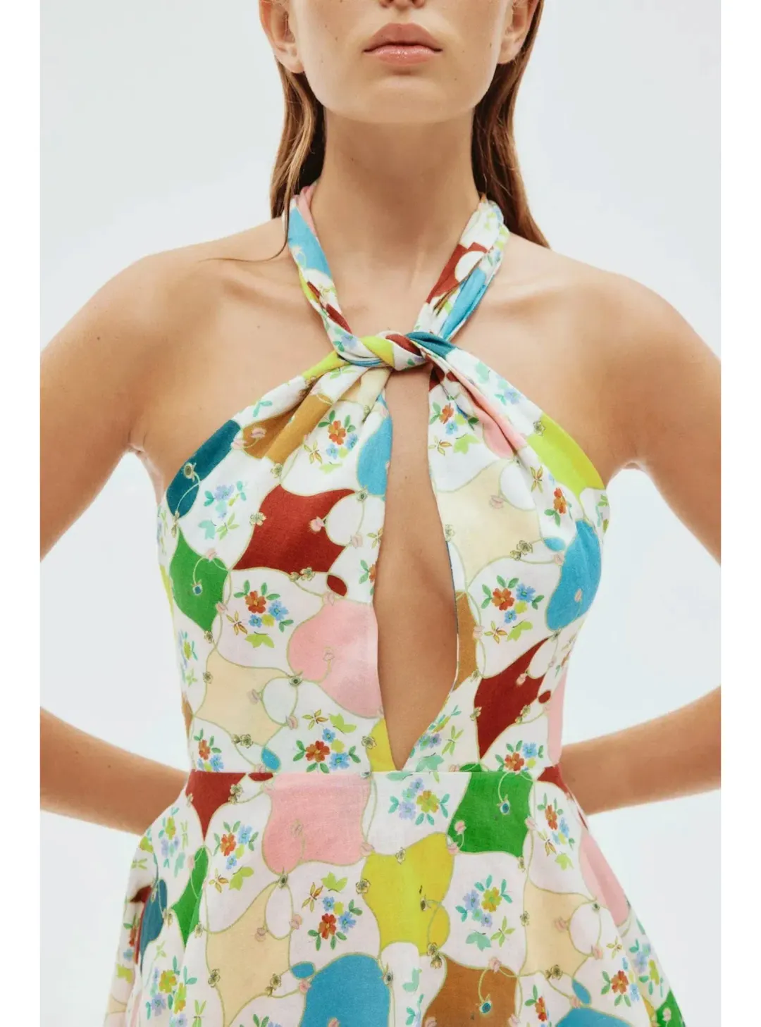 Alemais Everly Mini Dress in Multi Size AU 10 for rent on The Volte - main image