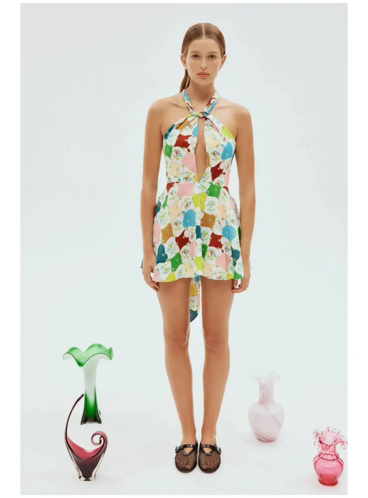 Alemais Everly Mini Dress in Multi Size AU 10 for rent on The Volte - main image