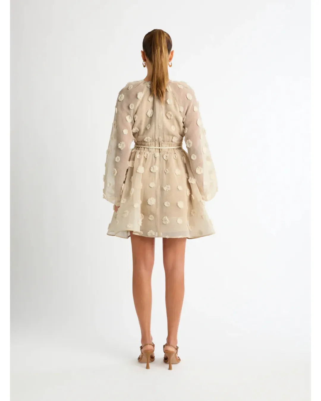 Sheike Taylor Dress in Beige Size AU 10 for rent on The Volte - main image