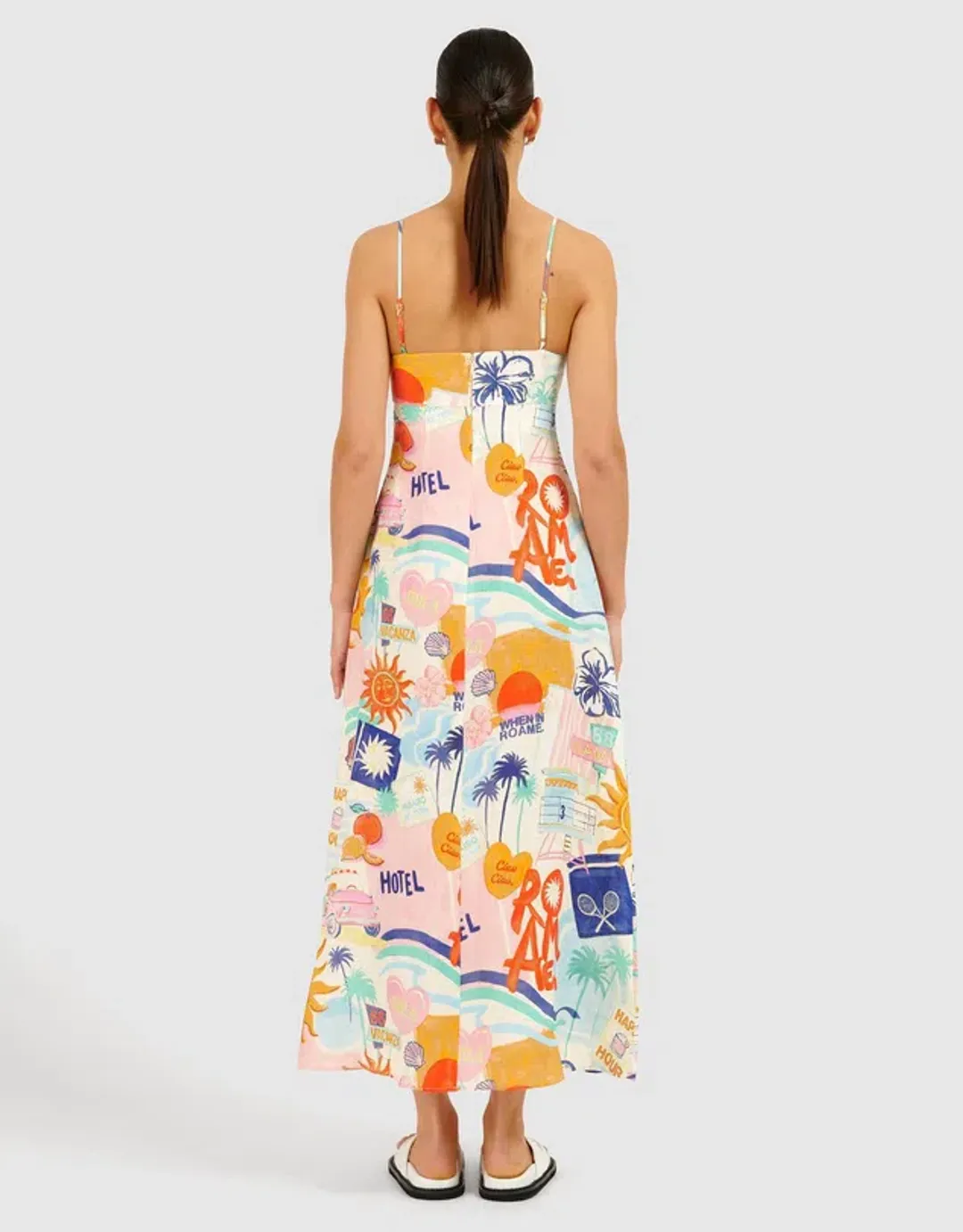 Roame Isla Dress Print Size 8 for rent on The Volte - main image