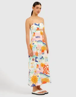 Roame Isla Dress Print Size 8 for rent on The Volte - image 2
