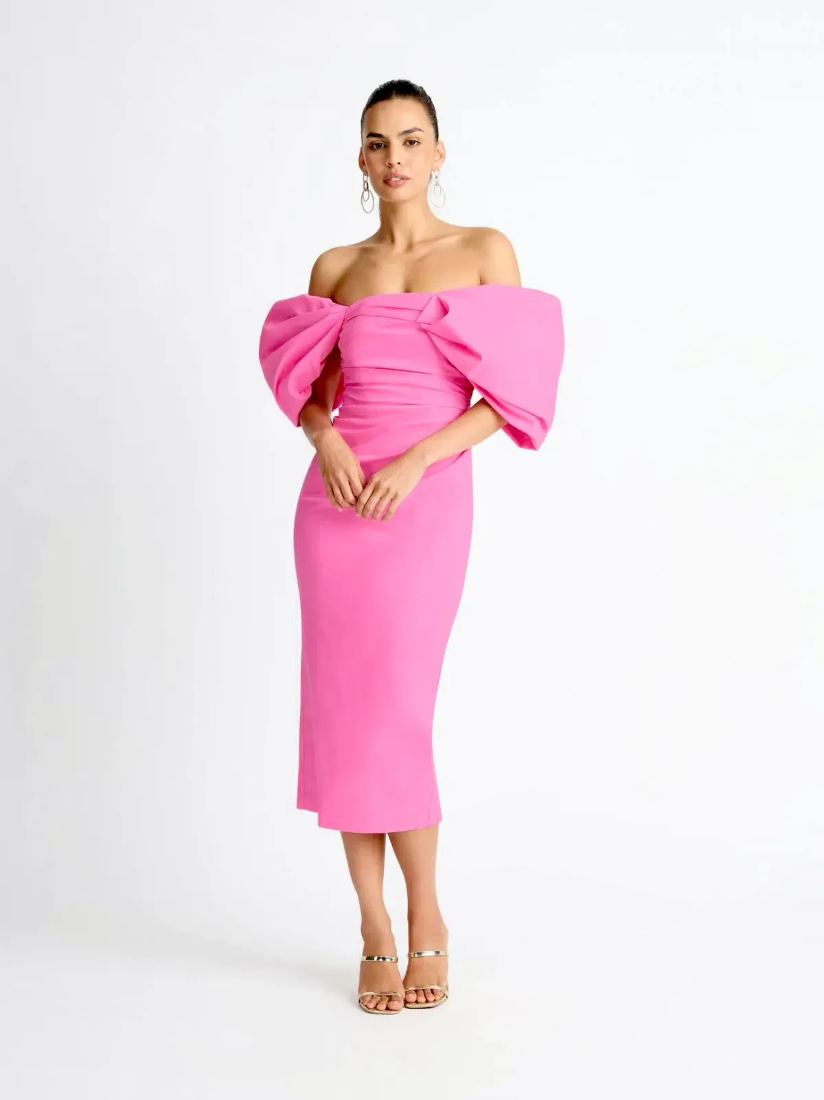 Sheike Ever After Midi Dress Pink Size 10 for rent on The Volte - main image