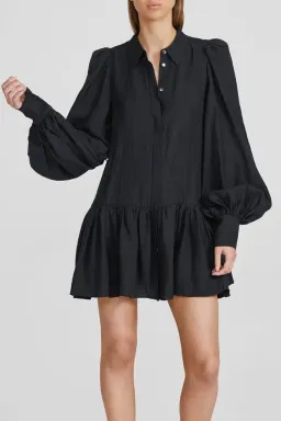 Acler Sherwood Mini Dress Black Size 10 for rent on The Volte - image 4