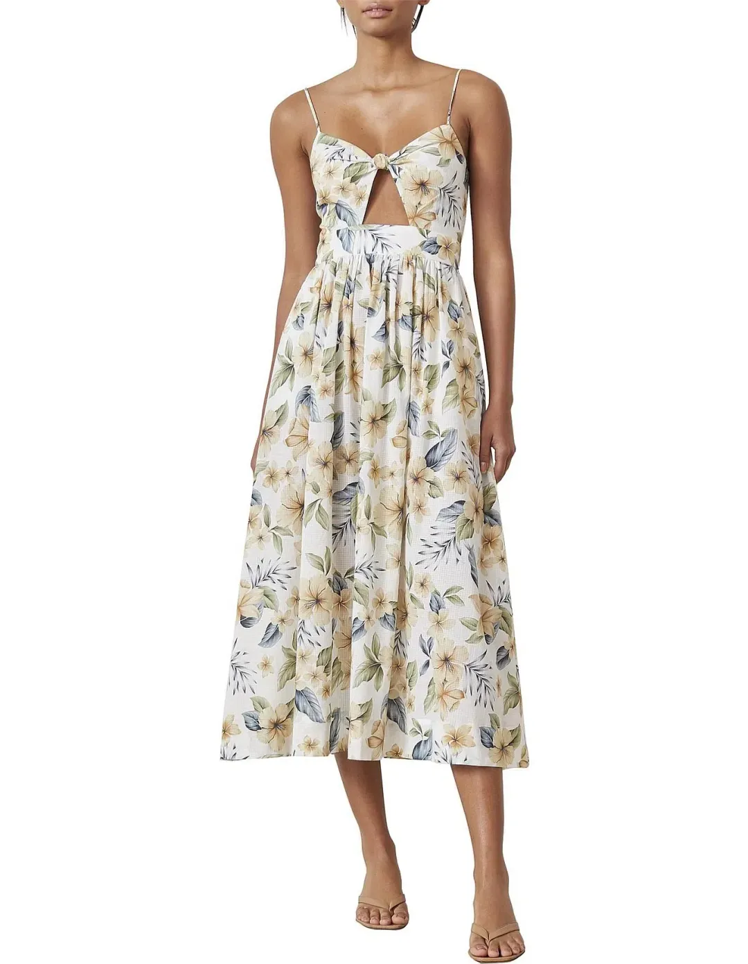 Bec & Bridge Fleurette Midi Dress Floral Size 12 for rent on The Volte - main image