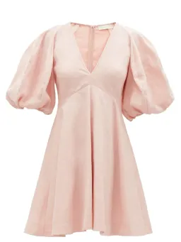 Zimmermann Dancer Day Mini Dress Blush Size 1 / AU 10 for rent on The Volte - image 3