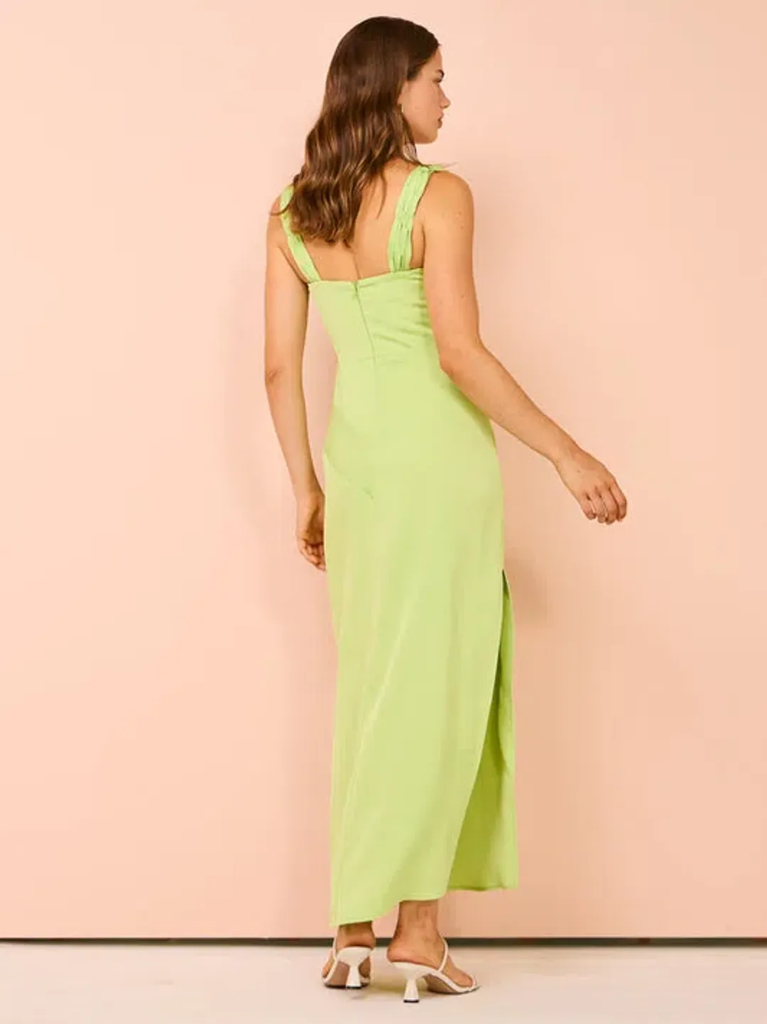 One Fell Swoop Ella Dress In Green Grape Size 10 for rent on The Volte - main image