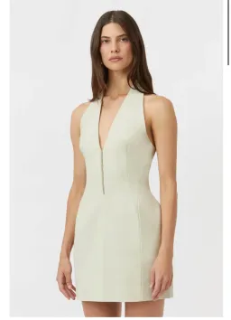Camilla & Marc Petra Mini Dress Pale Pistachio Size 4 for rent on The Volte - image 3