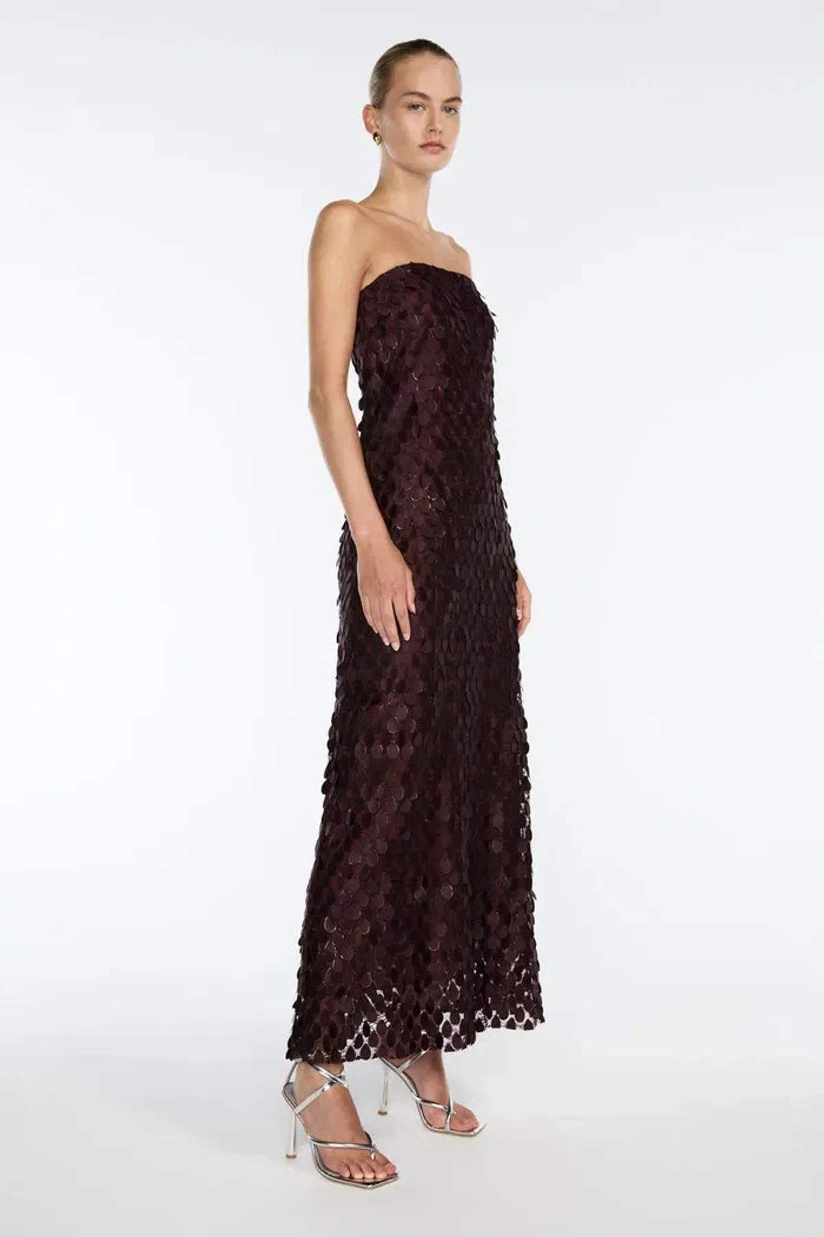 Manning Cartell Extreme Supreme Column Dress in Mulberry Size 8 - Image 2