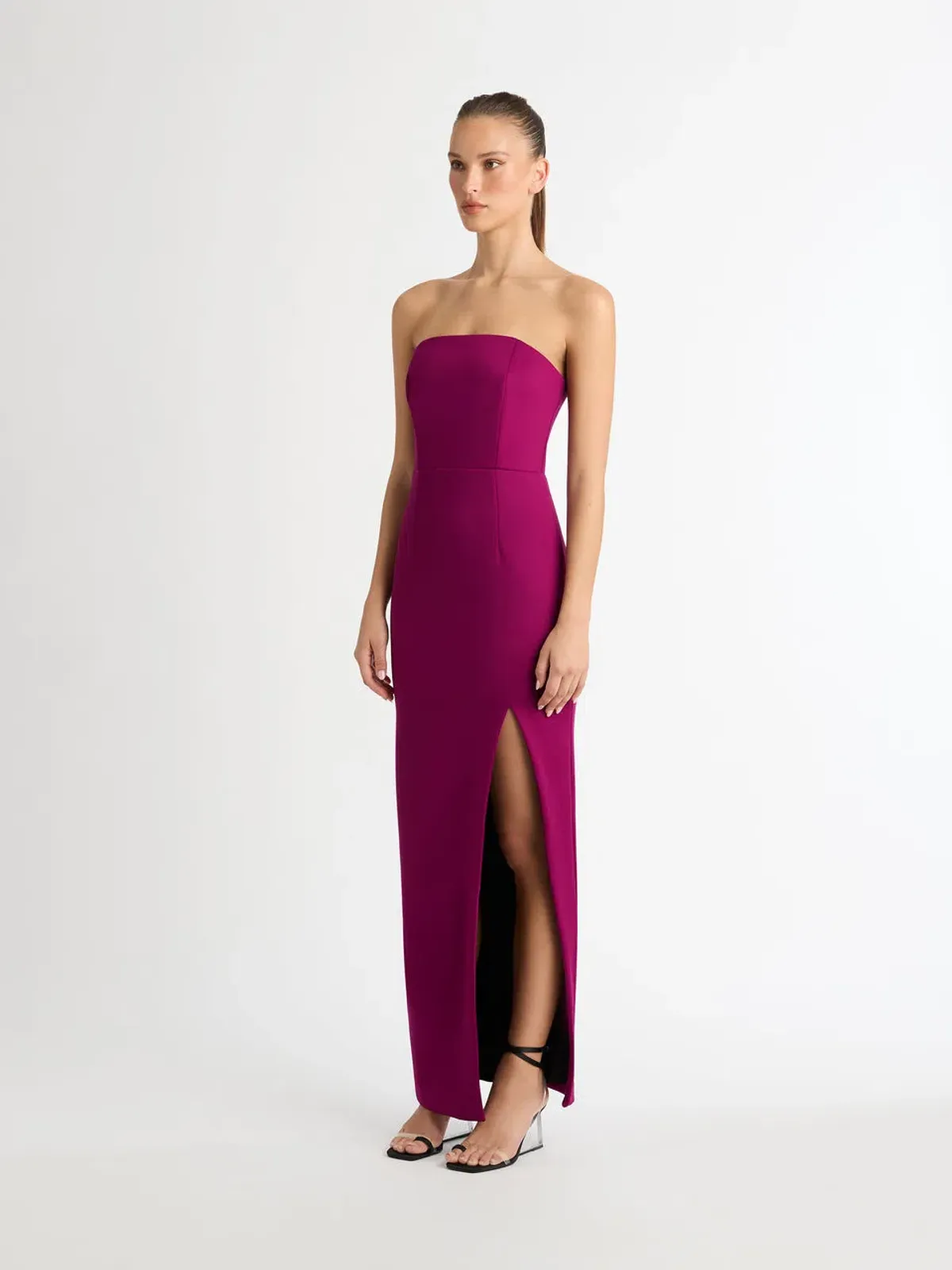 Sheike Charlie Gown Magenta Size 12 - Image 2