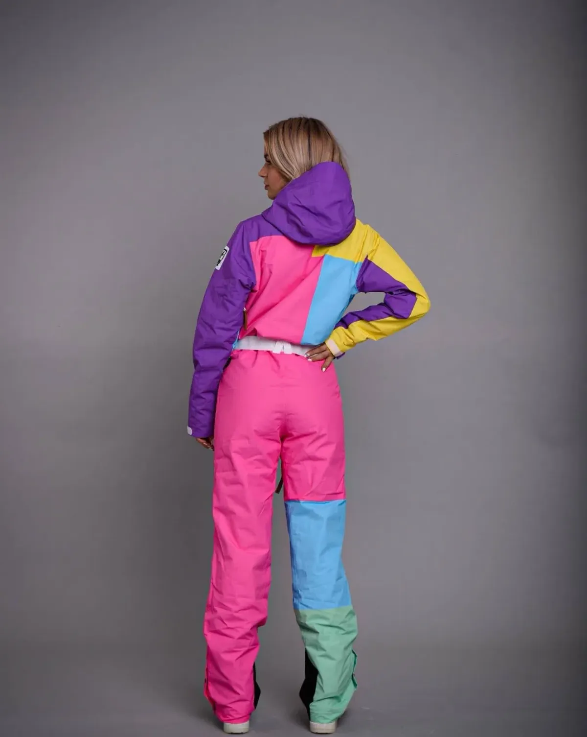 OOSC So Fetch Women’s Retro Ski Suit Pastel Multi Size 6 - Image 2