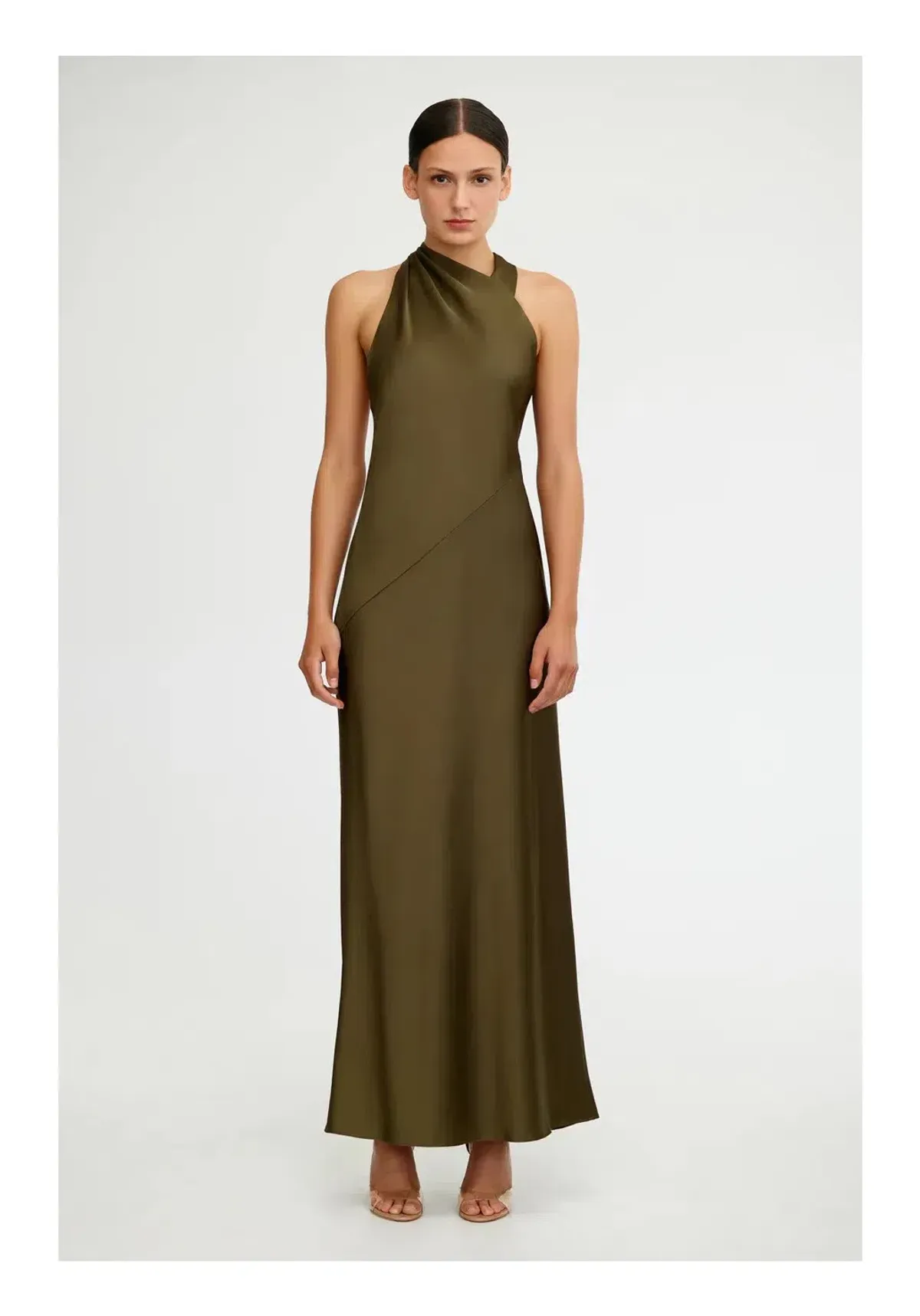 Significant Other Annabel Dress Khaki Size 10 - Image 1