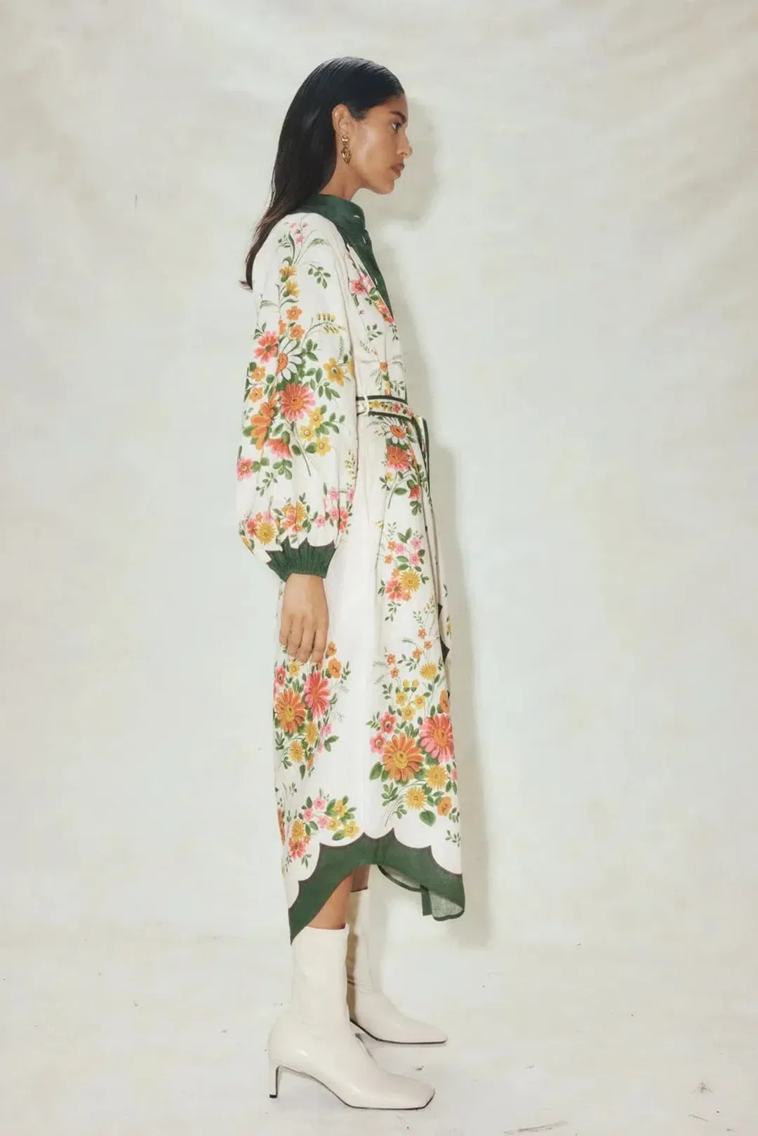 Alemais Elisabetta Shirtdress Multi Print Size 12 for rent on The Volte - main image
