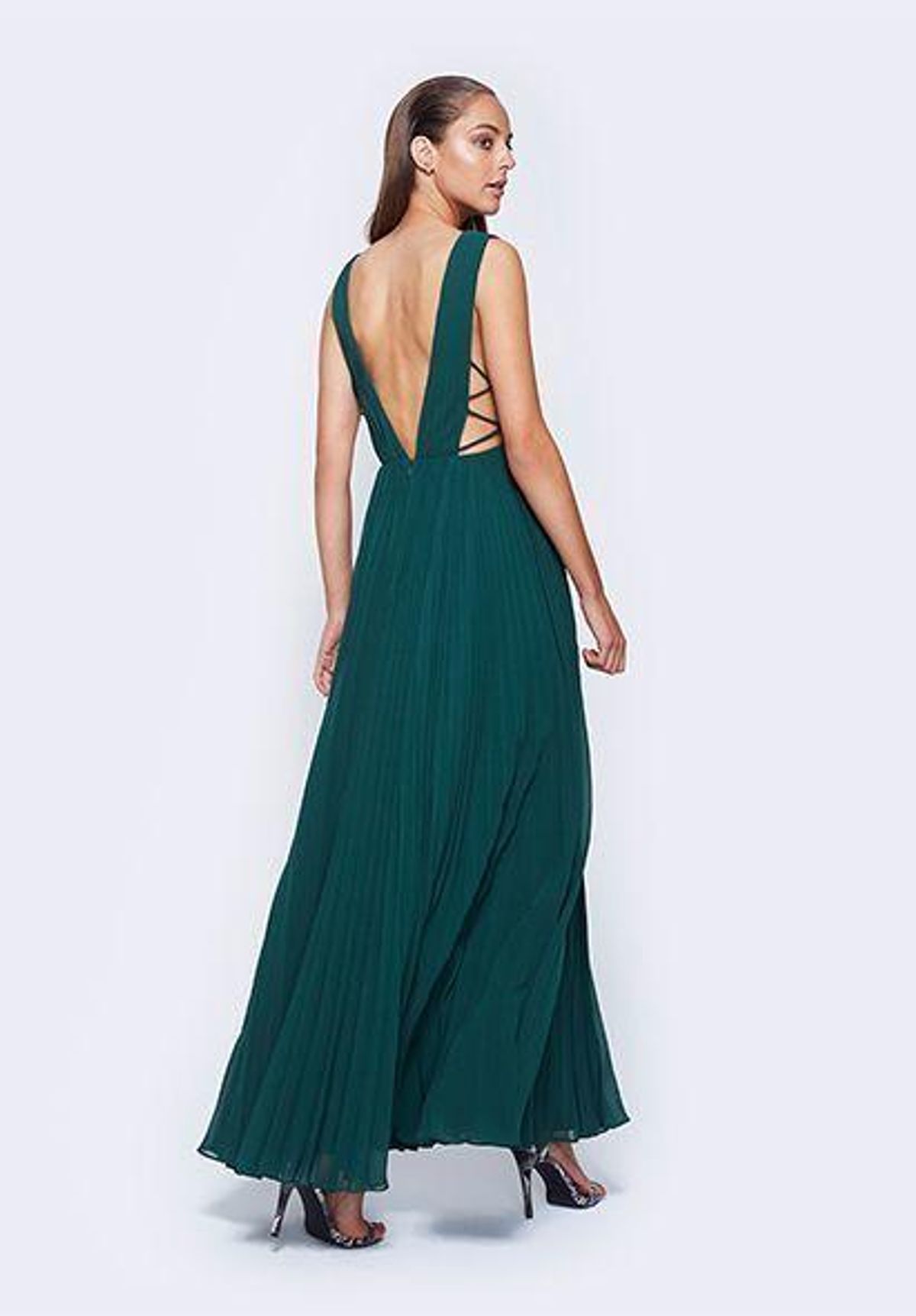 Fame & Partners Allegra Dress - Forest Green - Image 1