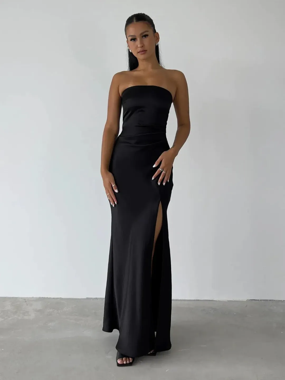 Bec & Bridge The Dreamer Strapless Dress in Black Size 6 for rent on The Volte - main image
