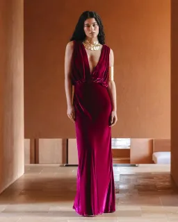 Mes Demoiselles Travis Dress in Fuchsia Size 6 for rent on The Volte - image 1