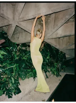 Astra resort Natalia Dress in Chartreuse Sequin Size XS / AU 6 for rent on The Volte - image 3