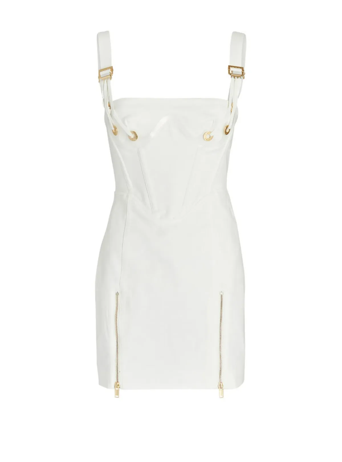 Dionlee Fan Lace Zip Dress in White Size XXS / AU 4 - Image 5