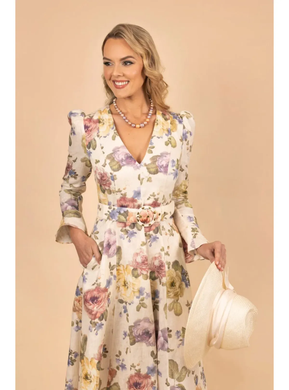 Zimmermann Luminosity Midi Dress Multi Floral Print Size 0P / AU 6 - Image 3