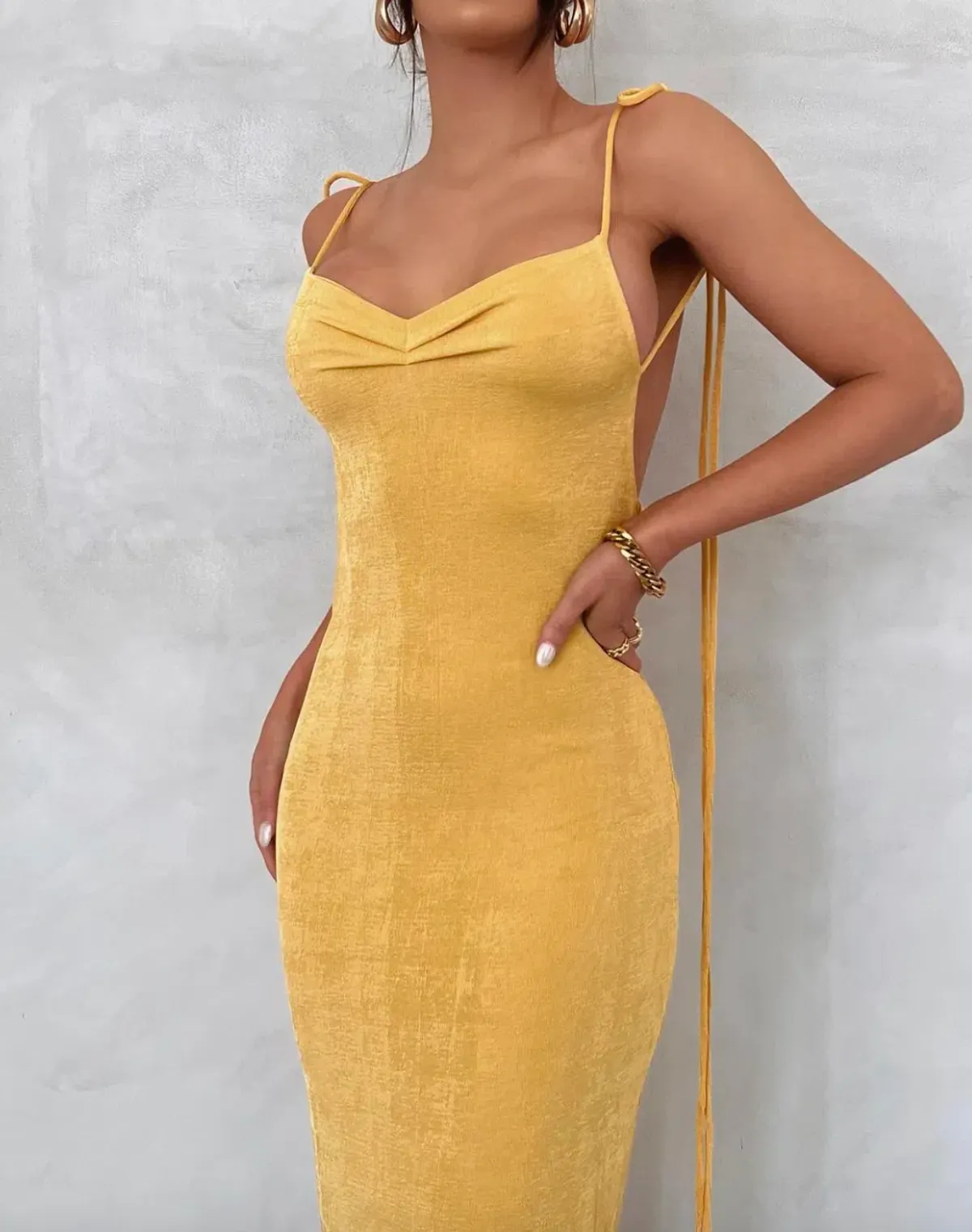 Melani The Label Pia Gown Yellow Size M/Au 10 - Image 1