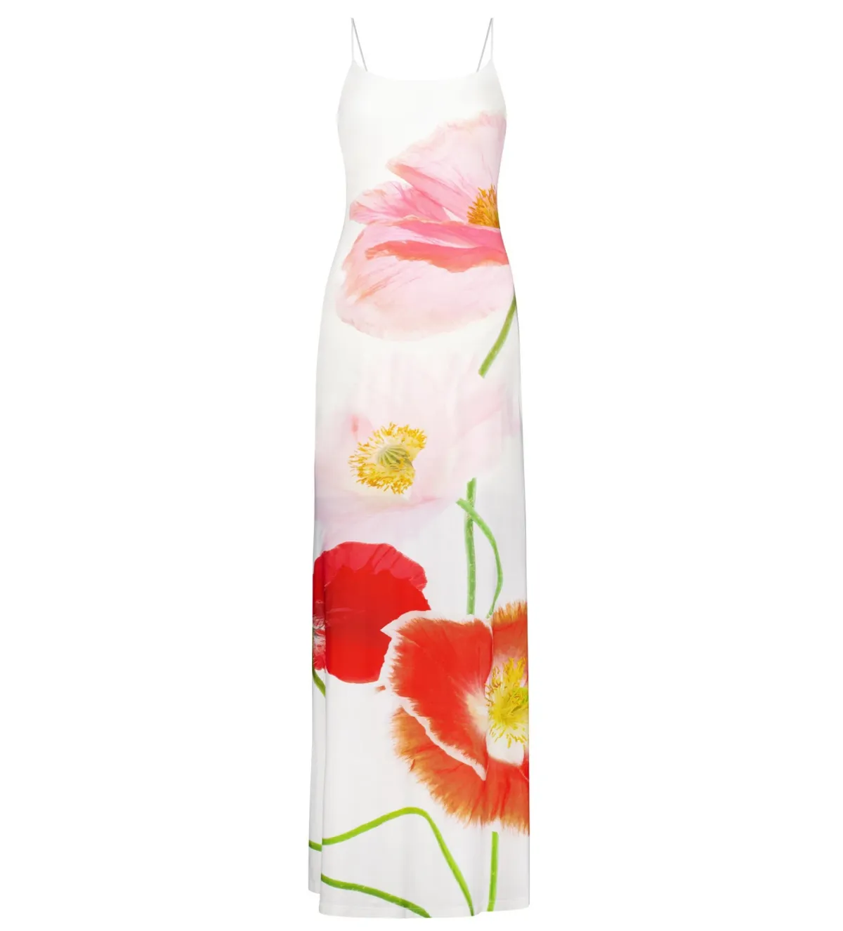With Harper Lu Low Back Maxi Dress Citrus Poppy Size 8 - Image 2