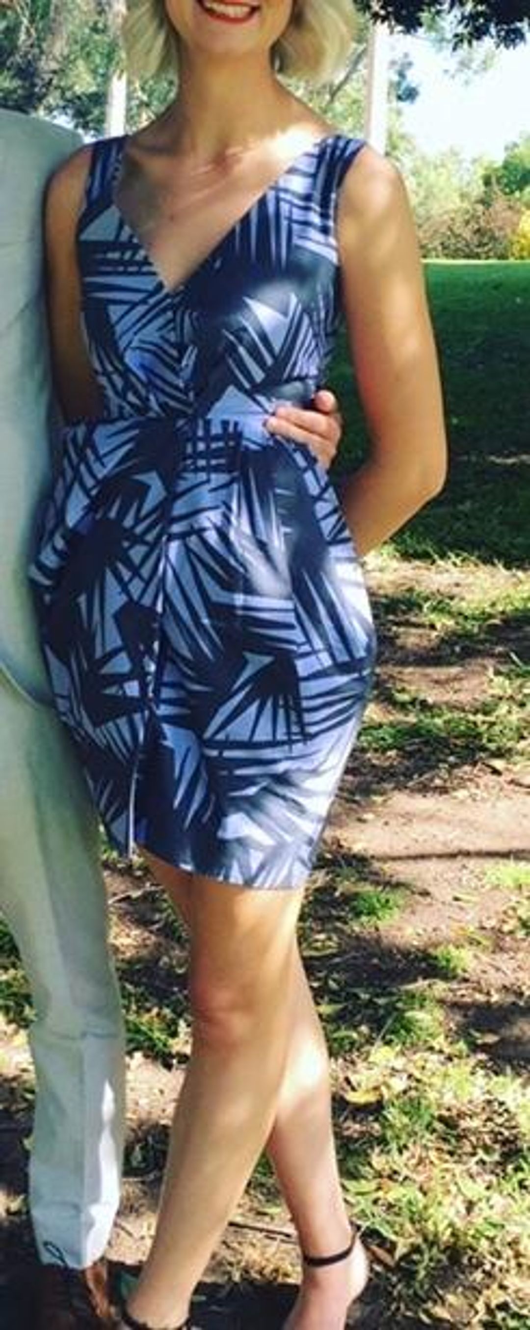 Gorman Palm Warp Dress for rent on The Volte - main image