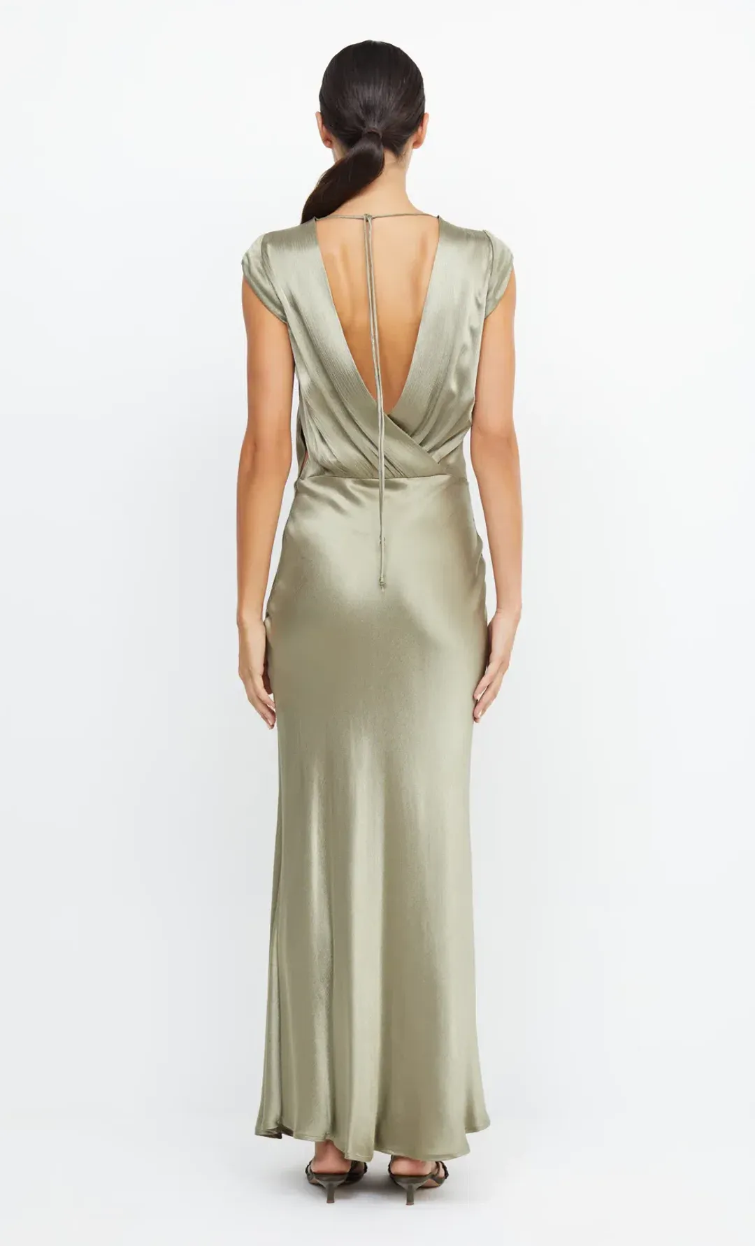 Bec & Bridge Moon Dance Maxi Dress Sage Size 12 for rent on The Volte - main image