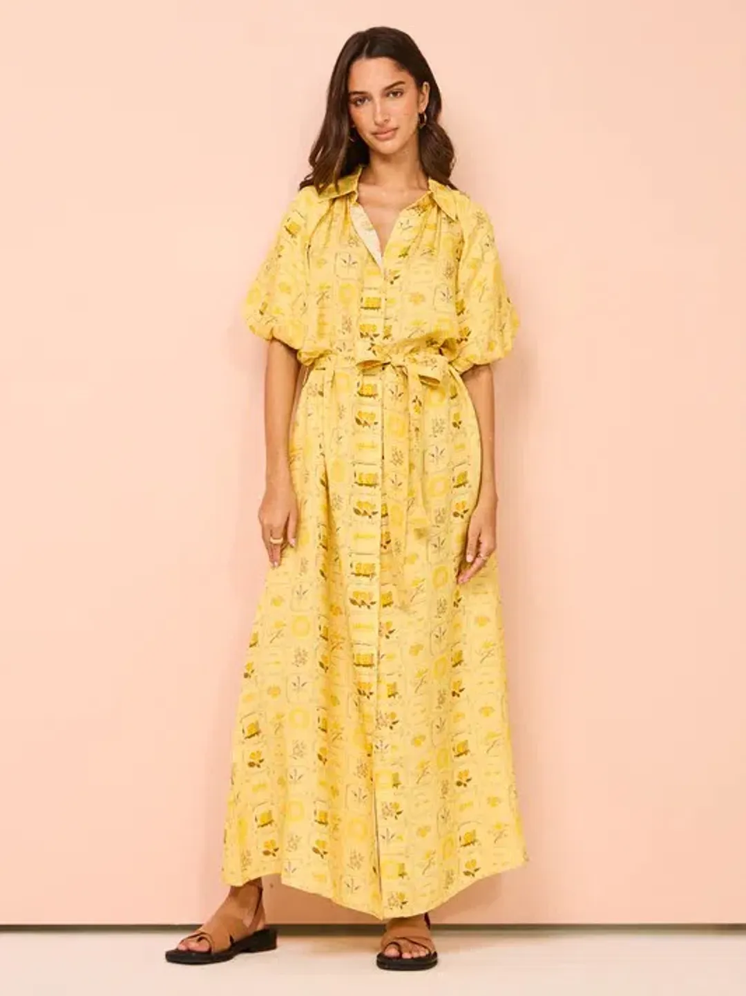 Palm Noosa Carla Dress In Amarilla Tile Size 14 for rent on The Volte - main image