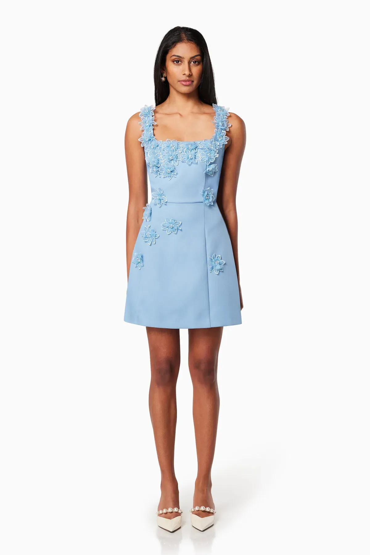 Elliatt Bruges Mini Dress in Cornflower Size 10 - Image 1