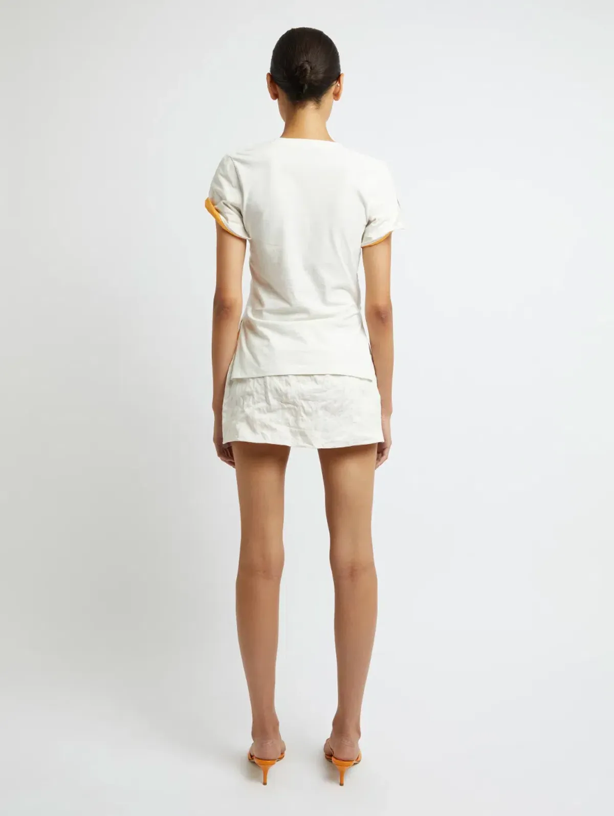 Christopher Esber Lost Souvenir Crushed Tee Size 8 & Mini Skirt Size 10 Print - Image 3