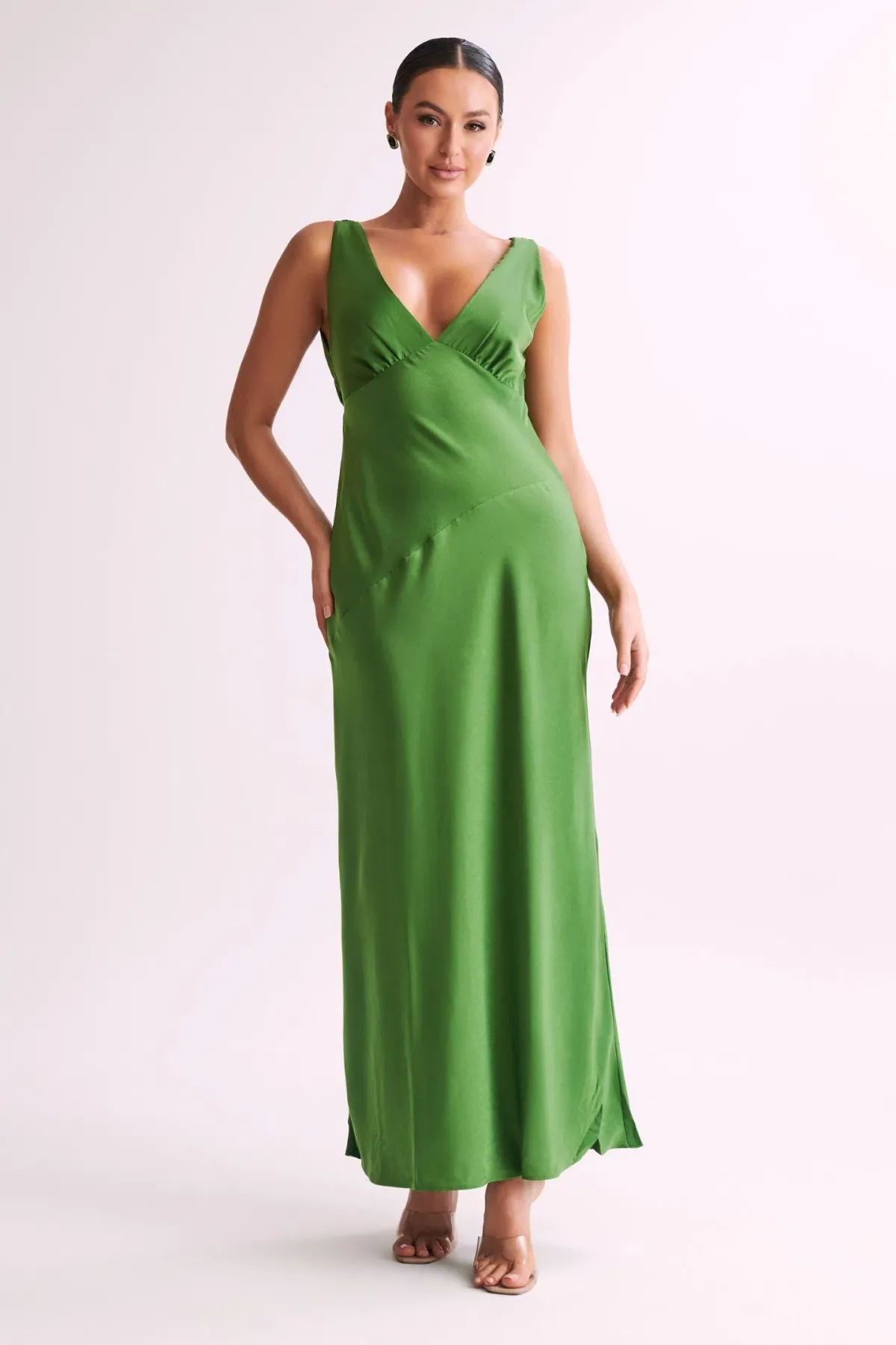Meshki Nadia Maxi Dress Green Size L / AU 12 for rent on The Volte - main image