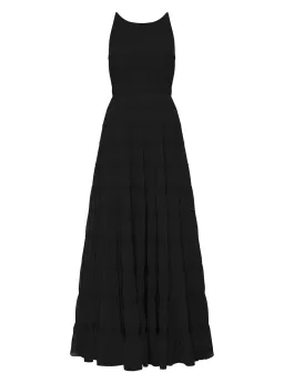 Aje Rosewood Ruched Maxi Dress in Black Size AU 12 for rent on The Volte - image 5