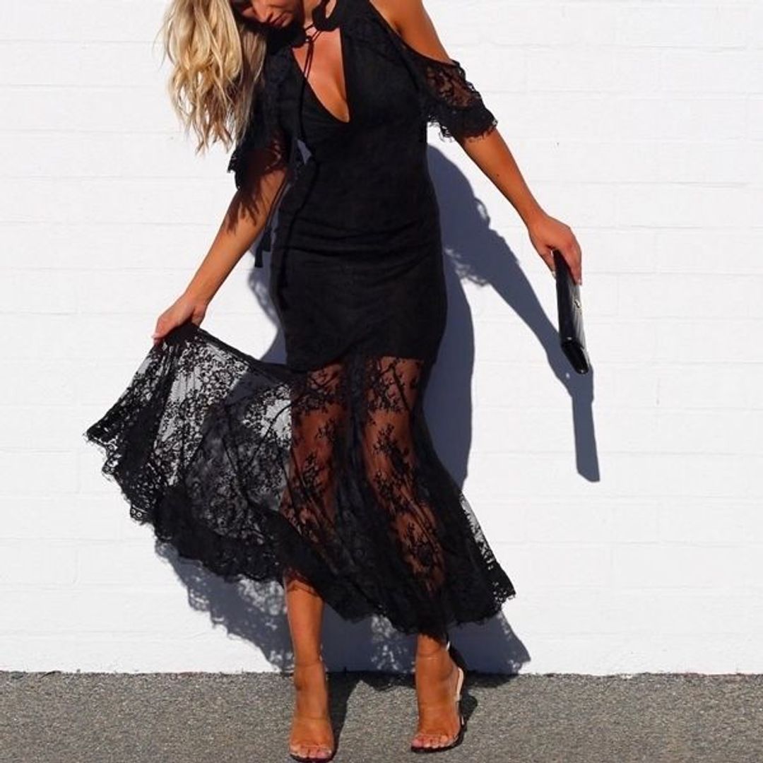 Talulah Blind Love black dress for rent on The Volte - main image