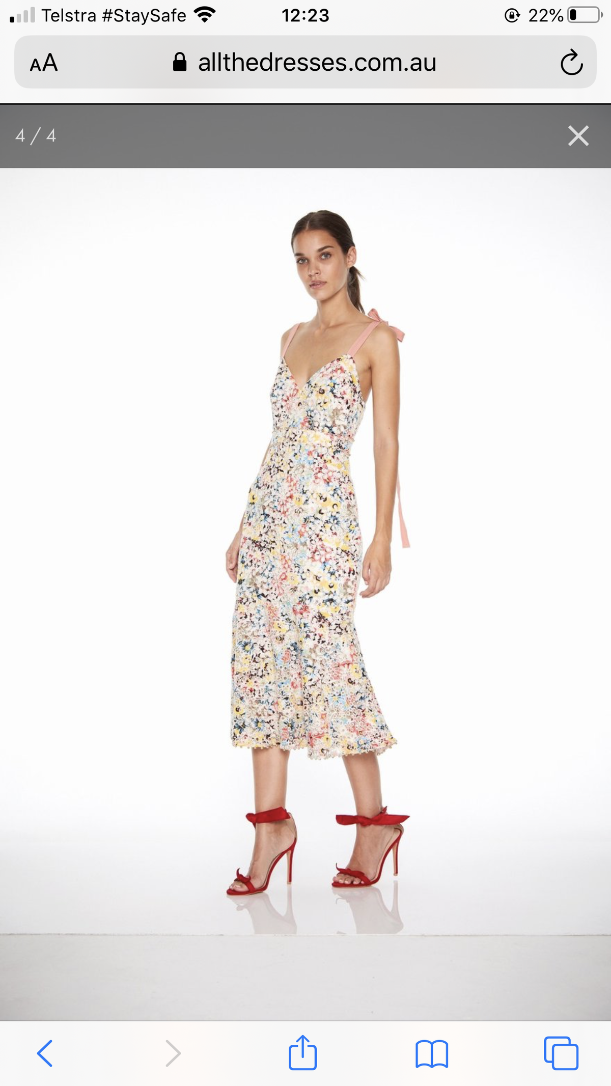 Talulah Bittersweet Flounce Midi Dress size XL - Image 2