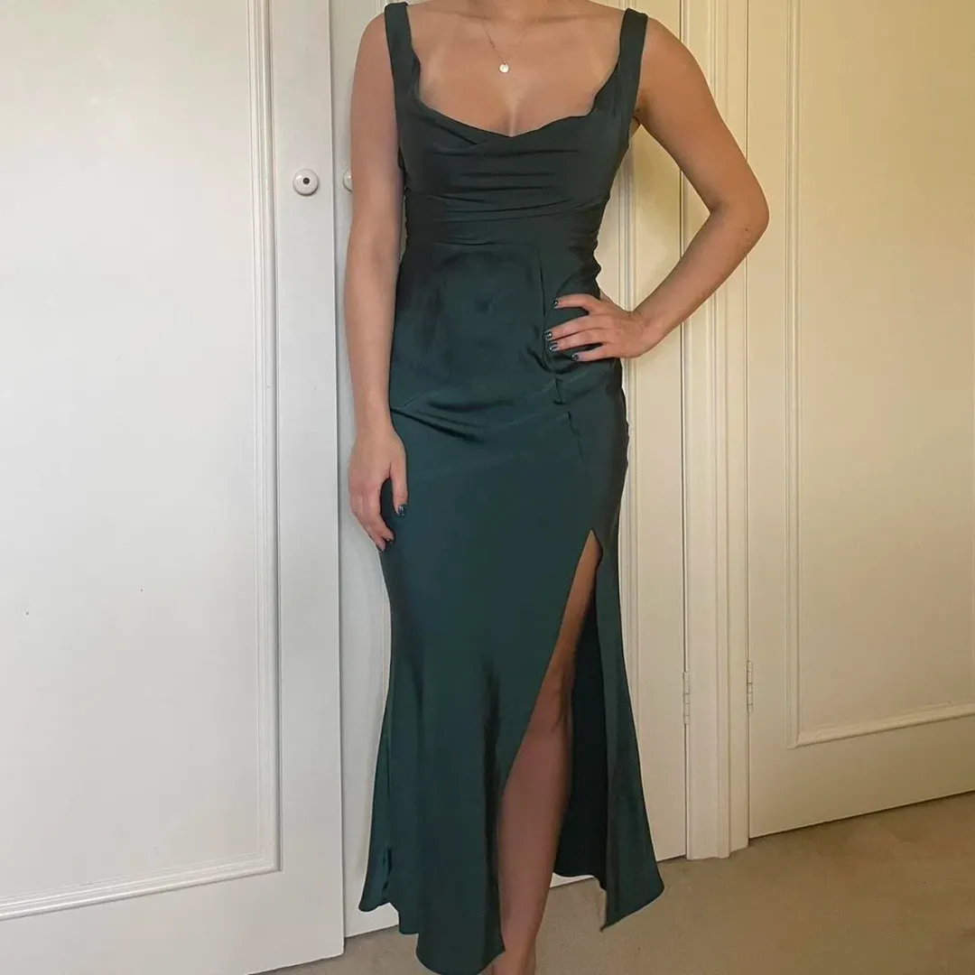 Sheike Macy Cowl Dress Sz14 Forest Size AU 14 for rent on The Volte - main image