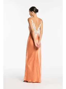 Sir the Label Danseurs Lace Slip Dress Peach Size 3 / AU 12 for rent on The Volte - image 3
