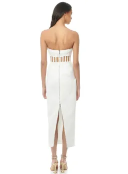 Eliya The Label Zariah Midi Dress White Size S / AU 8 for rent on The Volte - image 3