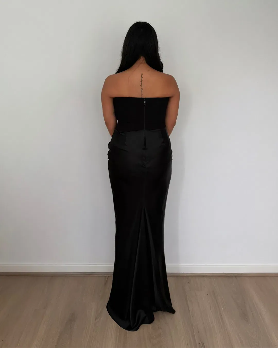 House of CB Persephone Strapless Corset Dress Black Size M Bigger Bust Cup for rent on The Volte - main image