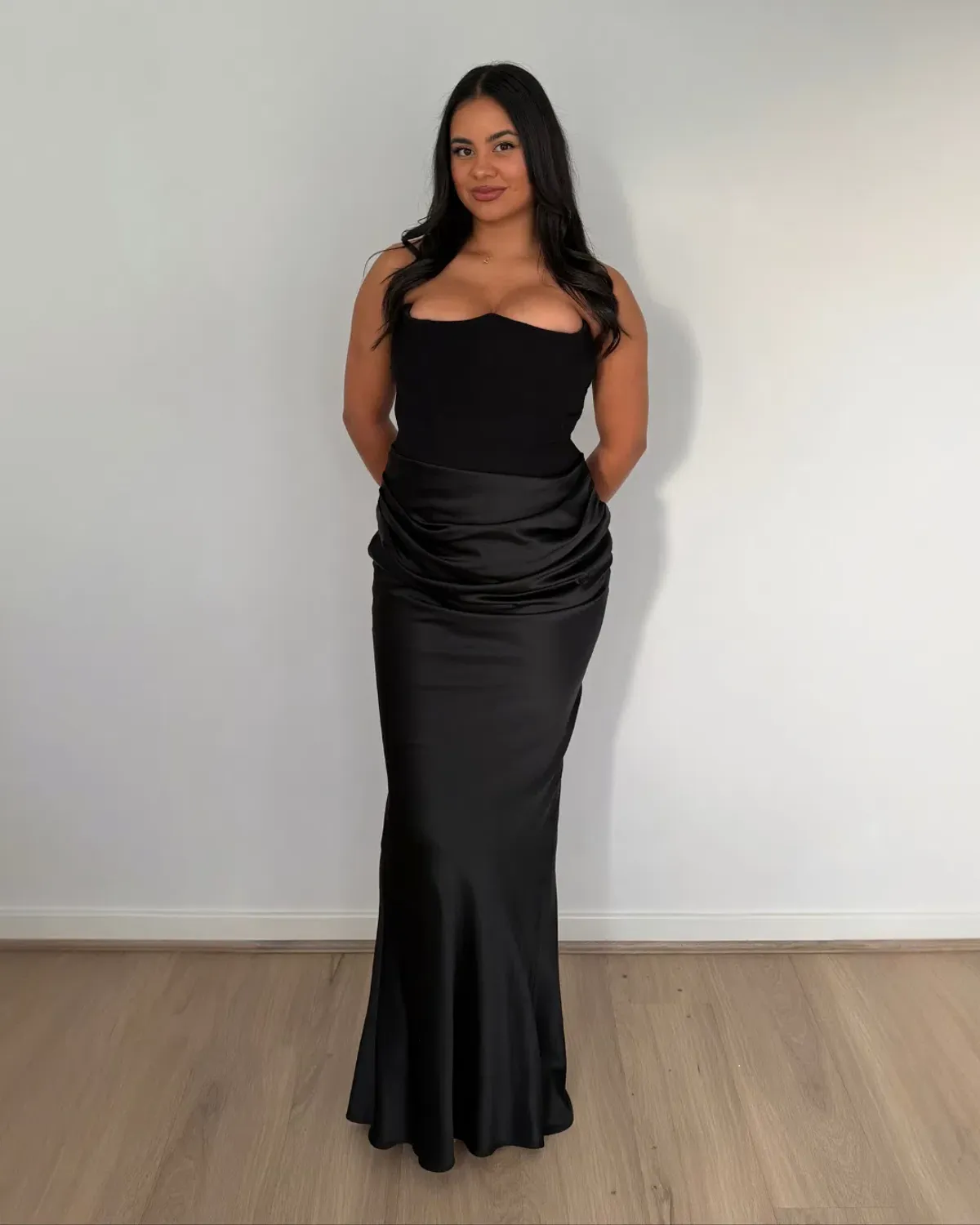 House of CB Persephone Strapless Corset Dress Black Size M Bigger Bust Cup - Image 3