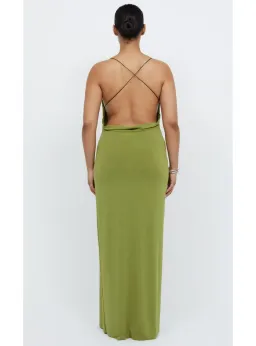 Bec & Bridge Myla Cowl Maxi Dress Fern Green Size AU 8 for rent on The Volte - image 3