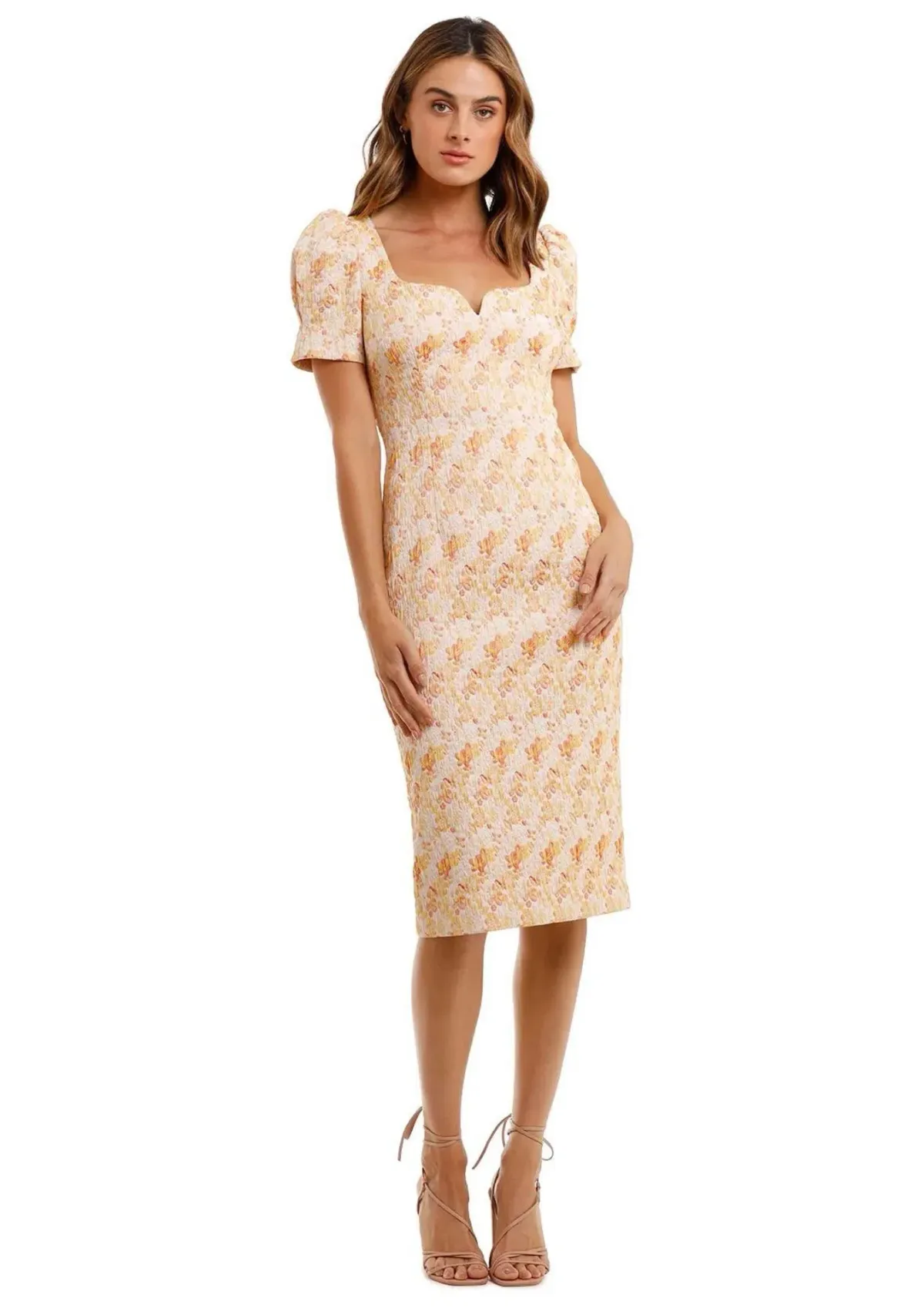 Rebecca Vallance Amber Midi Dress Floral Size 10 for rent on The Volte - main image