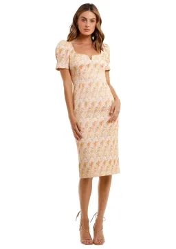 Rebecca Vallance Amber Midi Dress Floral Size 10 for rent on The Volte - image 1