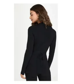 Christopher Esber Tie Front Knit Cardigan Black Size XXS/ Au 4 for rent on The Volte - image 3