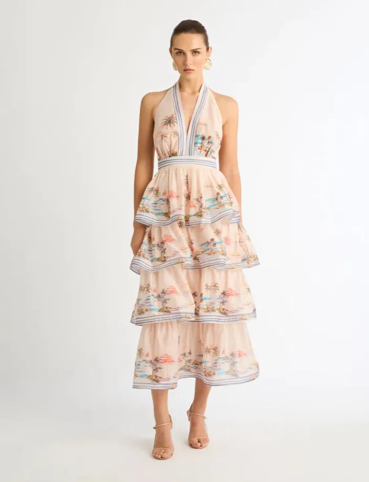 Sheike Riviera Max Dress Blush Pink Size 10 - Image 1